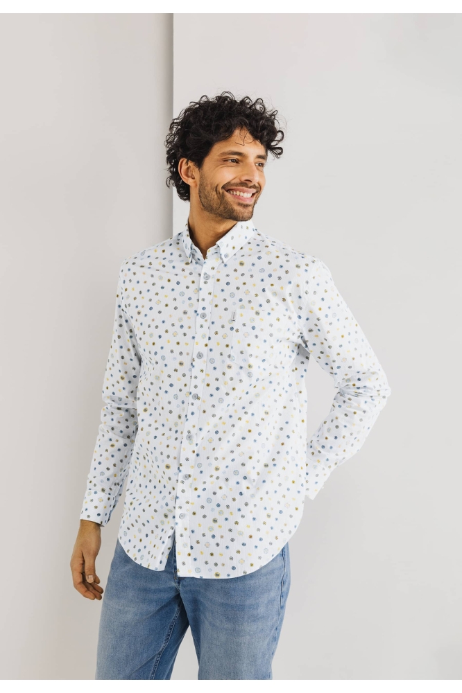 POPLIN OVERHEMD MET STREEPDESSIN 21215262 1156